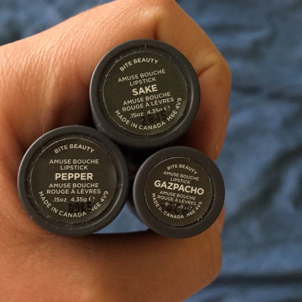 Lot of 3 Bite Beauty Amuse Bouche Lipsticks